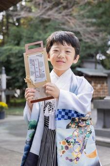 七五三 男の子 七五三 男の子 七五三,着物,子供の写真素材