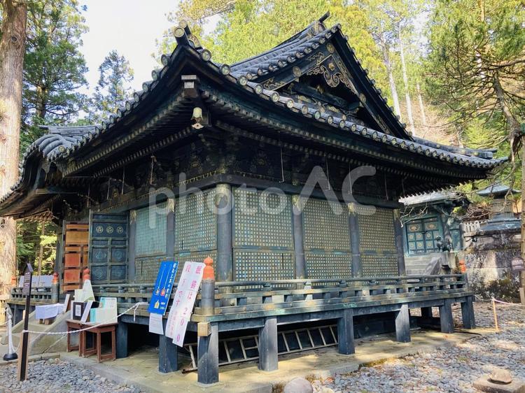 日光東照宮　奥宮　拝殿 日光東照宮,世界遺産,栃木県日光市の写真素材
