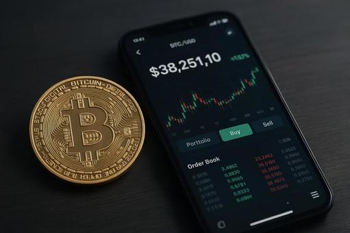 取引アプリとビットコイン 取引アプリとビットコインの写真