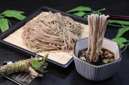 ざるそば ざるそば ざるそば,蕎麦,もりそばの写真素材