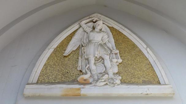 カトリック布池教会 大天使 ミカエル カトリック布池教会 大天使 ミカエル カトリック布池教会,布池カトリック教会,教会の写真素材