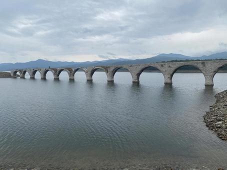 Photo, taushubetsu, railway, taushubetsu river bridge, 