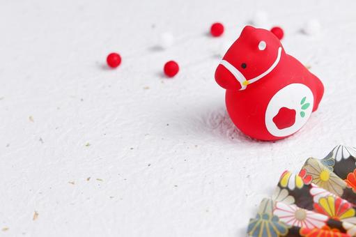 お正月や年賀状のイメージ素材(午年) 年賀状,午年,お年賀の写真素材