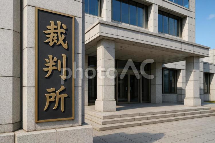 裁判所の外観 裁判所,建物,外観の写真素材