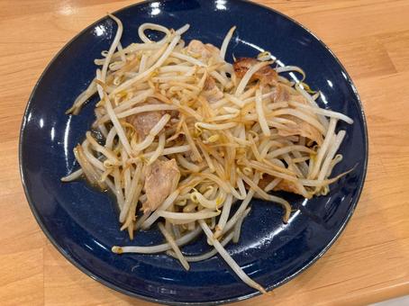 もやし炒め もやし炒め 食堂,食堂メニュー,焼肉屋の写真素材