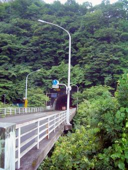 東京風景・奥多摩 奥多摩,トンネル,日原街道の写真素材