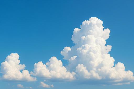 青い空と入道雲 青い空と入道雲の写真
