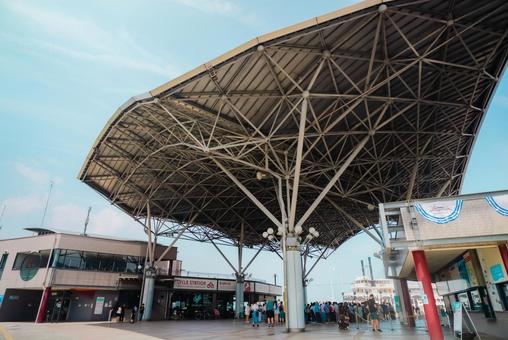 Photo, lake biwa, otsu, station, 