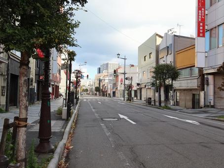 青森 昭和通り 国道7号付近 青森,昭和通り,国道7号の写真素材