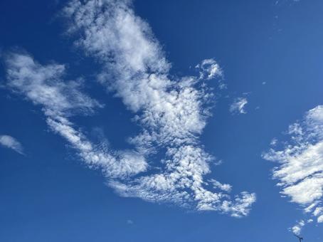 青空と白い雲 青空と白い雲の写真
