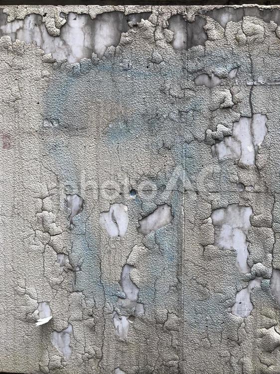 塗装の剥げた壁 壁,塗装の剥げた壁,痕の写真素材