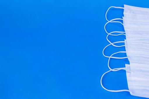 Simple mask on blue background, JPG Simple mask on blue background, JPG