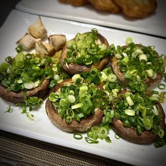 焼き椎茸の葱ポン酢 焼き椎茸の葱ポン酢の写真