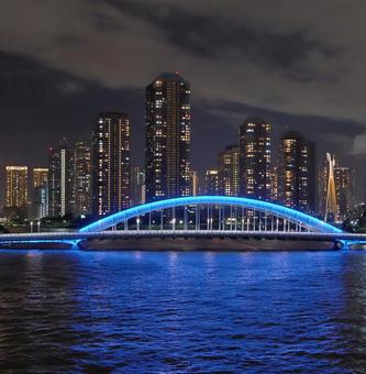 Eitai Bridge and Tsukuda, JPG