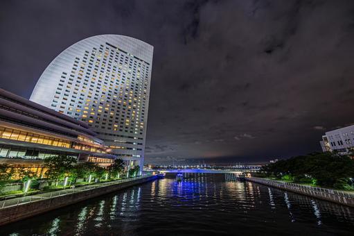 都市景観 都市景観 都市夜景,夜景,夜の写真素材