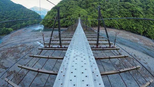 畑薙大吊橋 畑薙大吊橋 畑薙大吊橋,ゆるキャン,聖地巡礼の写真素材