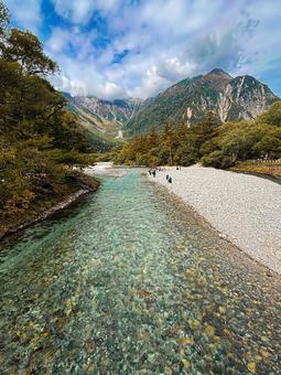 上高地の自然の美しさ 上高地の自然の美しさ 河川,上高地,自然の写真素材