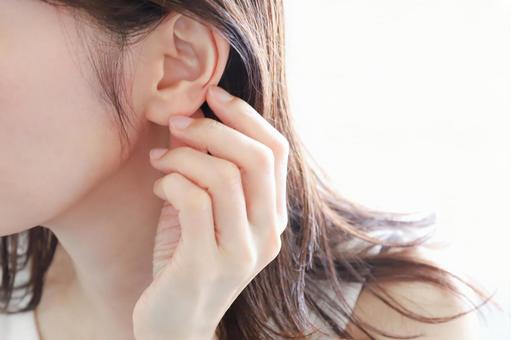 Photo, female ear, ear, hearing ability, 