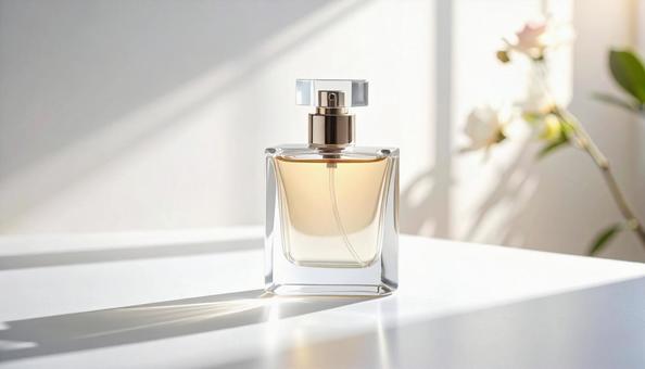 ミニマルな香水瓶の写真