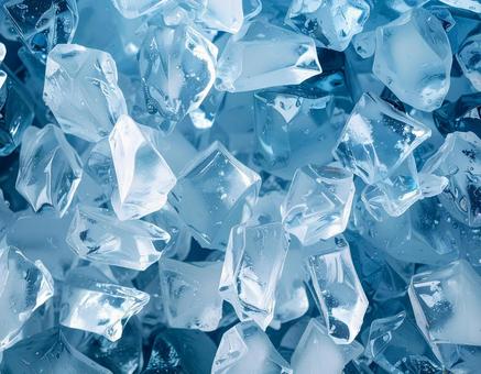 細かく砕かれた氷 細かく砕かれた氷の写真