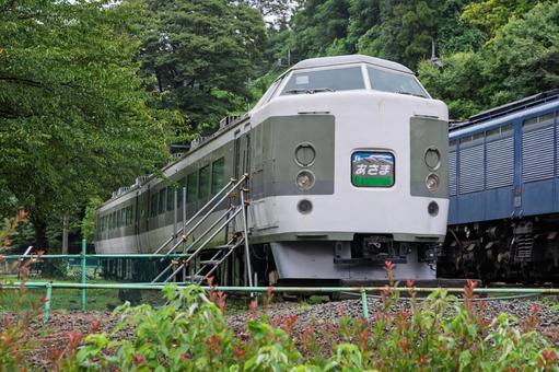 189系 保存車両(あさま) 189系 保存車両(あさま) 鉄道,189系,あさまの写真素材