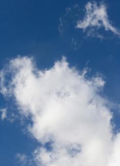 青空と白い雲 空,背景,自然の写真素材