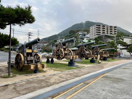 長州藩砲台跡 長州藩砲台跡 砲台,大砲,古式の写真素材