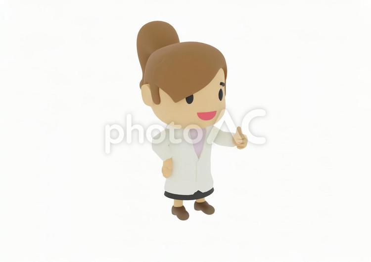 いいねと親指を立てる先生医者教授博士 医者,医師,医療スタッフの写真素材