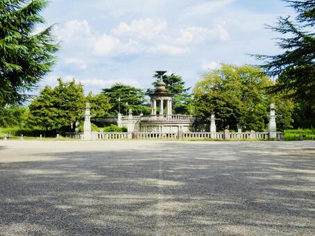 愛知県名古屋市昭和区鶴舞公園噴水塔 鶴舞公園,噴水塔,噴水の写真素材