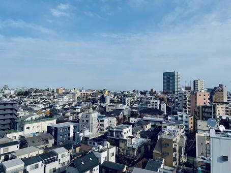 住宅街の風景 街並み,マンション,住まいの写真素材