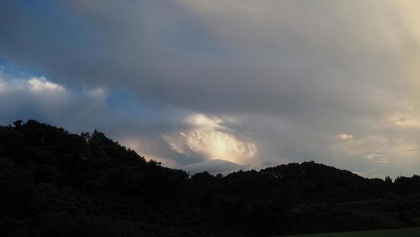 夕焼けと雲 夕焼けと雲の写真