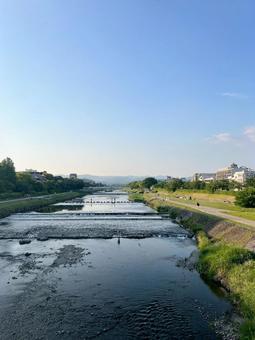 鴨川 鴨川 鴨川,川,自然の写真素材