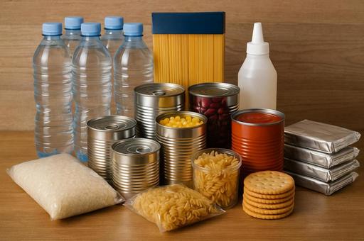 災害時に備えた備蓄品 災害時に備えた備蓄品の写真