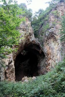 世界遺産・佐渡金山「道遊の割戸」近影 世界遺産,佐渡,佐渡島の写真素材