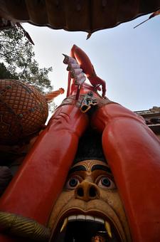 ハヌマーン寺院 ハヌマーン,寺院,インドの写真素材