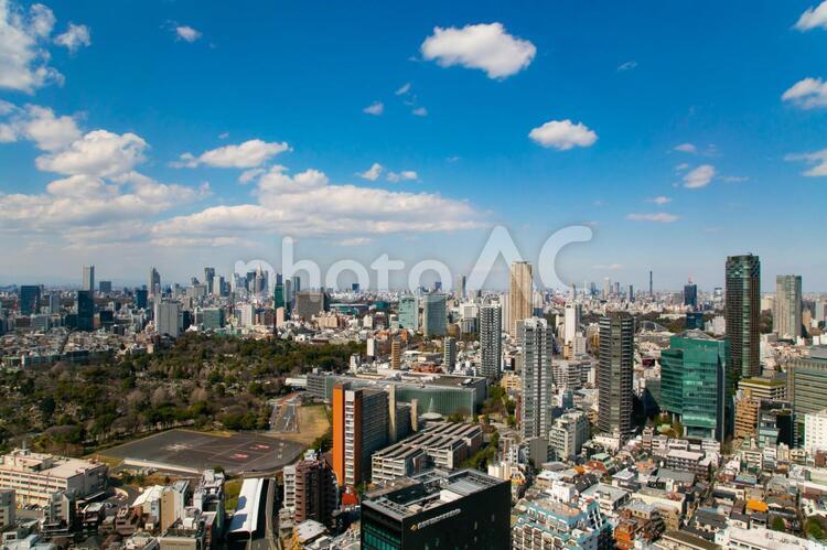 東京の風景 東京,観光地,ビルの写真素材