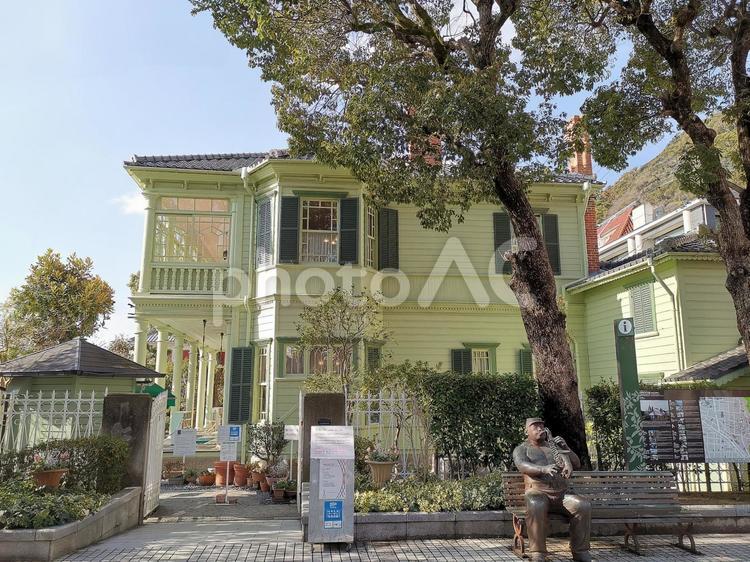 神戸　北野　異人館街　萌黄の館  神戸,北野,異人館街の写真素材