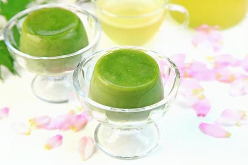 Matcha pudding, JPG