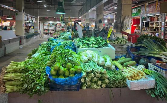 アジアの屋内市場に並ぶ新鮮野菜たち アジアの屋内市場に並ぶ新鮮野菜たち 市場,野菜,新鮮の写真素材