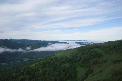 Photo, sea of ​​clouds, unkai terrace, tomamu, 