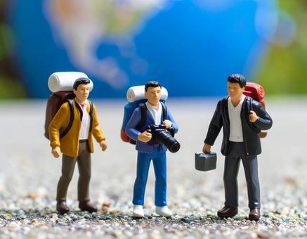 日本の秋を旅するクレイアート人形 日本の秋を旅するクレイアート人形の写真