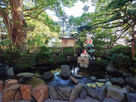 江ノ島 神社 白龍池 江ノ島 神社 白龍池の写真