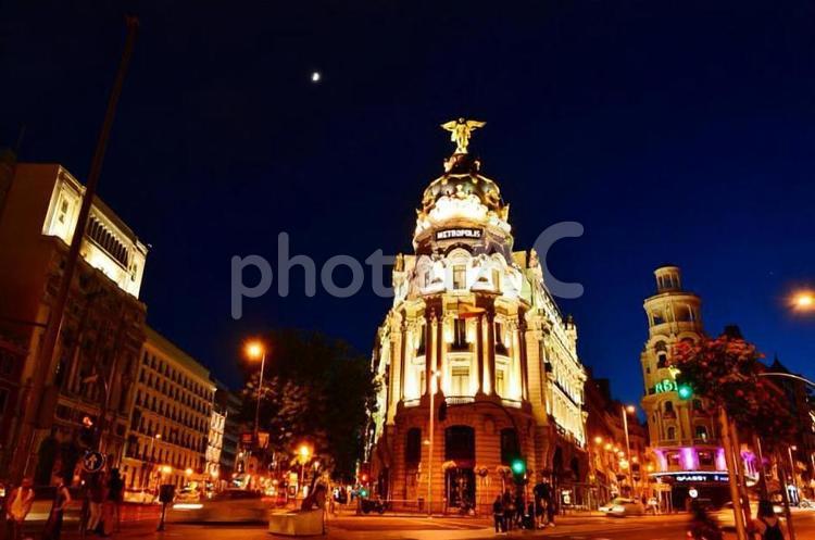 海外　東方見聞録 街並み,夜景,道路の写真素材