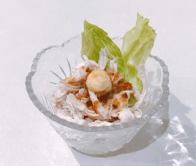 チキンサラダ チキンサラダ,鶏肉サラダ,サラダの写真素材