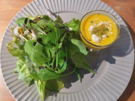 サラダ カフェ,喫茶店,cafeの写真素材