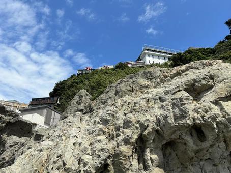 江ノ島の岸壁 江ノ島の岸壁 壁紙,背景,江ノ島の写真素材