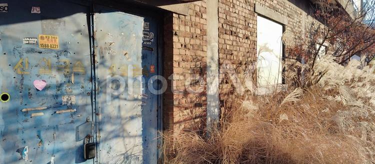 韓国　ソウル　聖水の古い壁 韓国,ソウル,外国の写真素材
