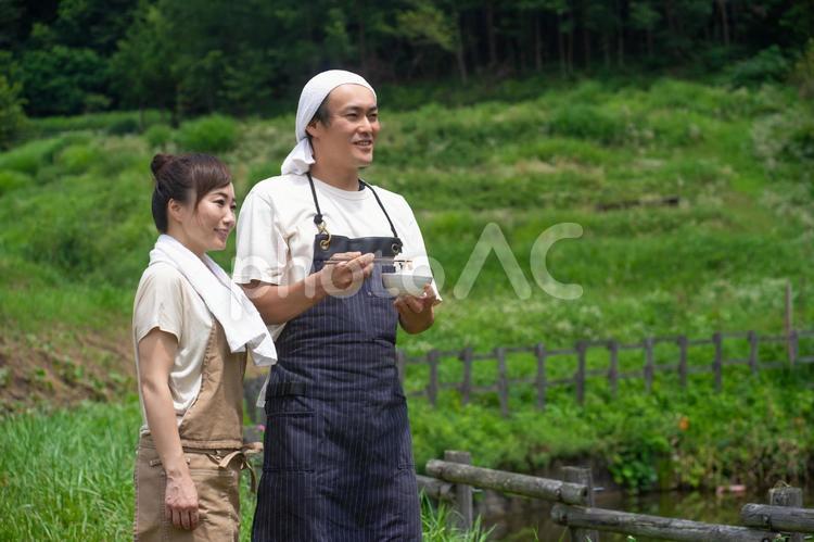 お米と農家 農家,お米,農業の写真素材