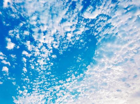 空_ブルー(006) 空,雲,風景の写真素材