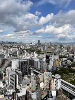 大阪・通天閣からの風景・展望台 大阪・通天閣からの風景・展望台 大阪,通天閣,展望台の写真素材